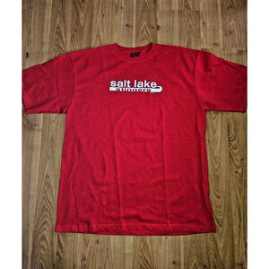 Men’s Salt Lake Stingers Baseball T-Shirt Red XL 100% Cotton
